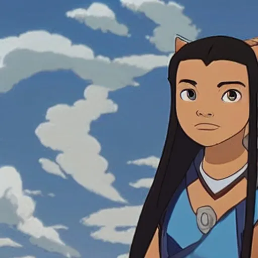 Prompt: As still of Katara from the BluRay release of Avatar:The Last Airbender