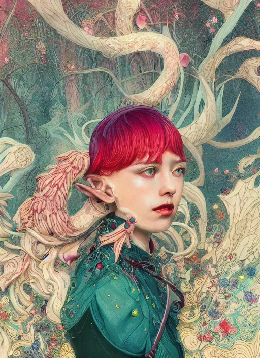 Prompt: hot elf :: by Martine Johanna and Simon Stålenhag and Chie Yoshii and Casey Weldon and wlop :: ornate, dynamic, particulate, rich colors, intricate, elegant, highly detailed, centered, artstation, smooth, sharp focus, octane render, 3d