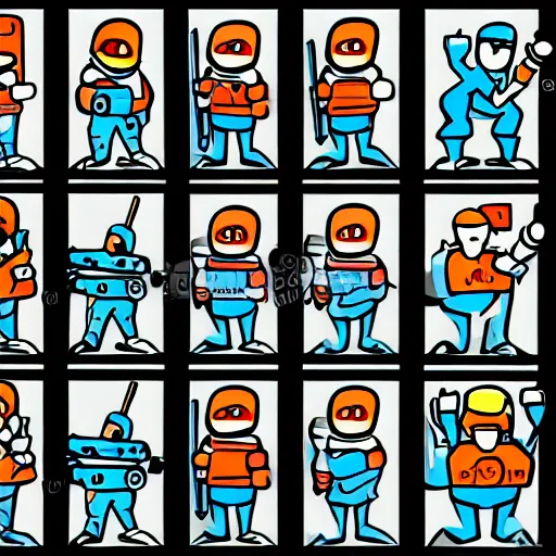 Image similar to cartoon humanoid windows machines beating a cartoon linux machine with baseball bats. Comic style, few colors