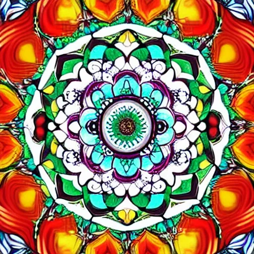 Prompt: a beautiful mandala design