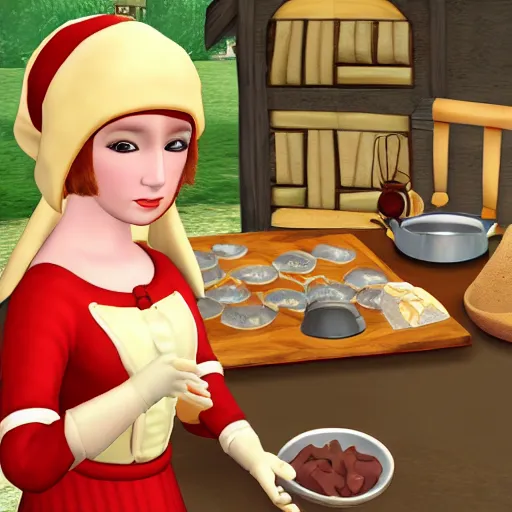 Image similar to mediaeval cooking mama