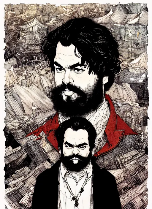 Image similar to portrait of marx painted in ian mcque style drawn by vania zouravliov and takato yamamoto, inspired by gods, intricate acrylic gouache painting, high detail, sharp high detail, artstation