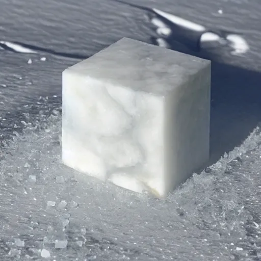 Image similar to a marble embedded inside a block of ice