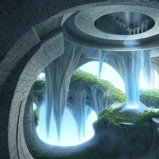 Prompt: : ancient hollow earth luxury architectural plans hyper - realistic, detailed, render by c 4 d octane, unreal engine, 8 k 3 d render ray traceing