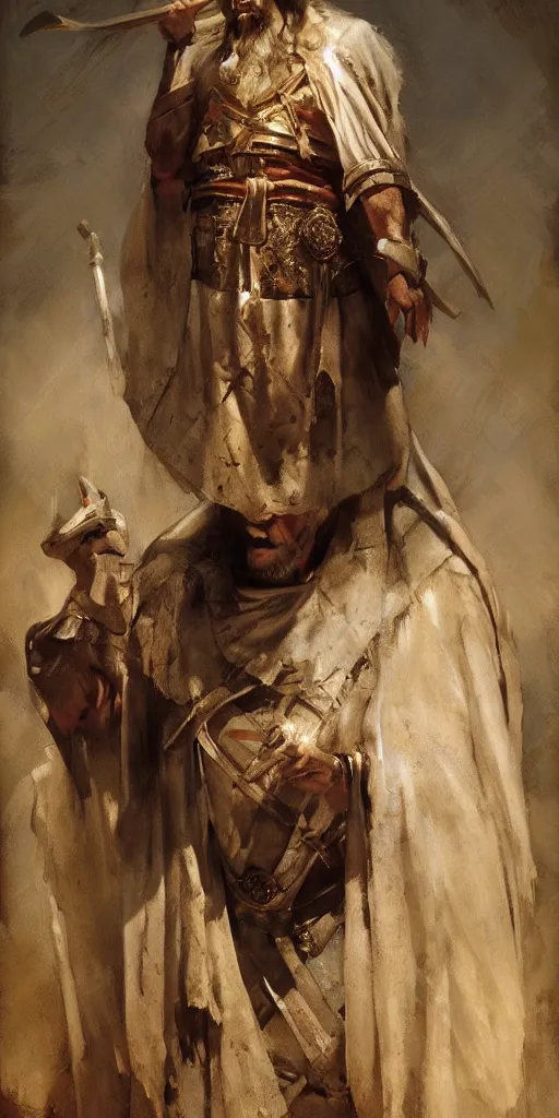 Image similar to a character study of the ancient historical biblical evil pagan king ahab of Israel by craig mullins and marc simonetti, Ross Tran and WLOP, by Andrew Wyeth and Gerald Brom, In the style of John singer Sargent and James gurney, ARTSTATION, cgsociety, polycount, character design, CINEMATIC, AWE INSPIRING, BEAUTIFUL, ART GERM