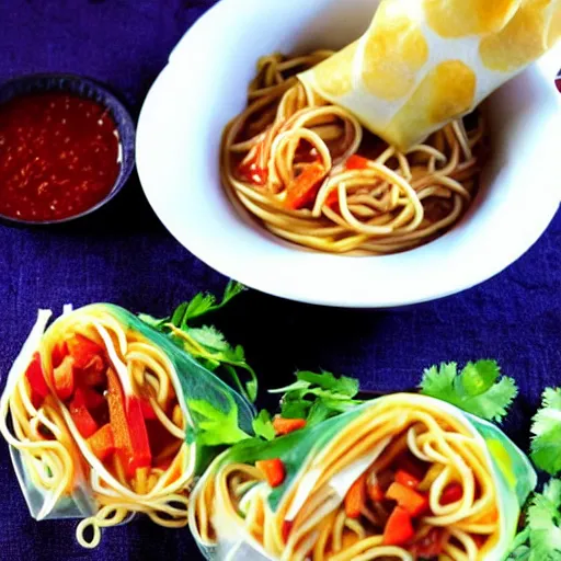 Image similar to spaghetti - os vietnamese spring roll