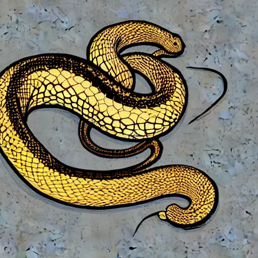 Image similar to a picture of a rat and snake morphed together