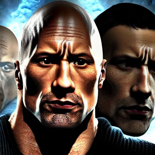 Prompt: Dwayne Johnson I’m mortal kombat 4K detailed super realistic