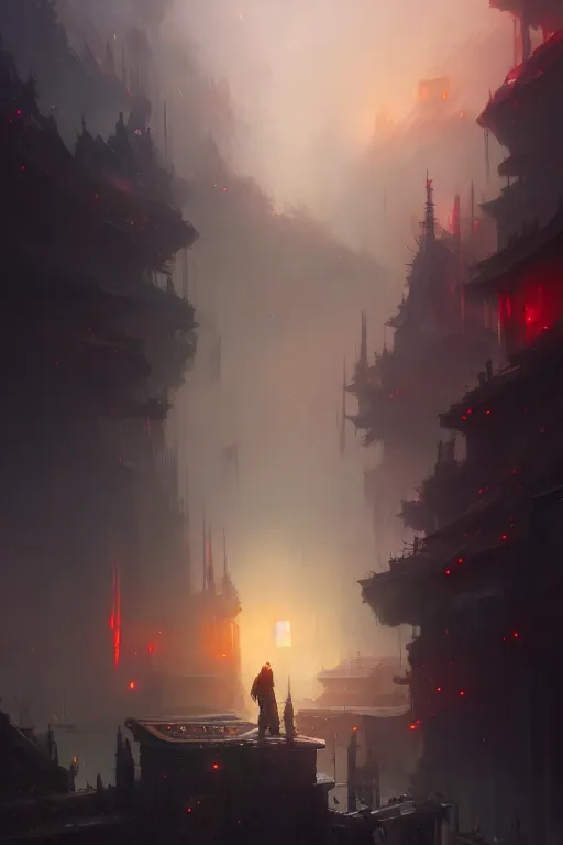 Image similar to homelander from the boys standing on air in a apocalyptic city with glowing eyes, oil painting, extremely detailed digital painting, in the style of fenghua zhong and ruan jia and jeremy lipking and peter mohrbacher, mystical colors, rim light, beautiful lighting, 8 k, stunning scene, raytracing, octane, trending on artstation