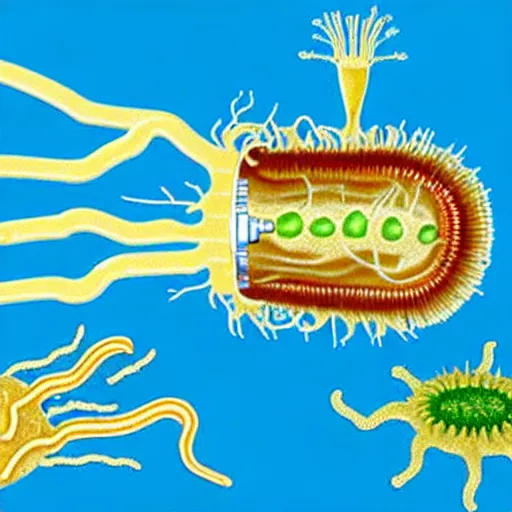 Image similar to exploded view of a rotifer weedwacker