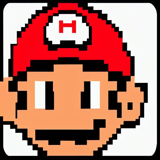 Prompt: looping texture of mario