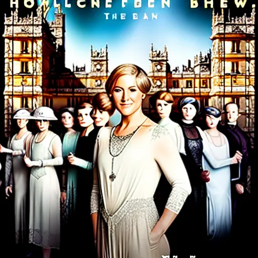 Prompt: Helene Fischer in downton Abbey, movie poster, 8k, HD