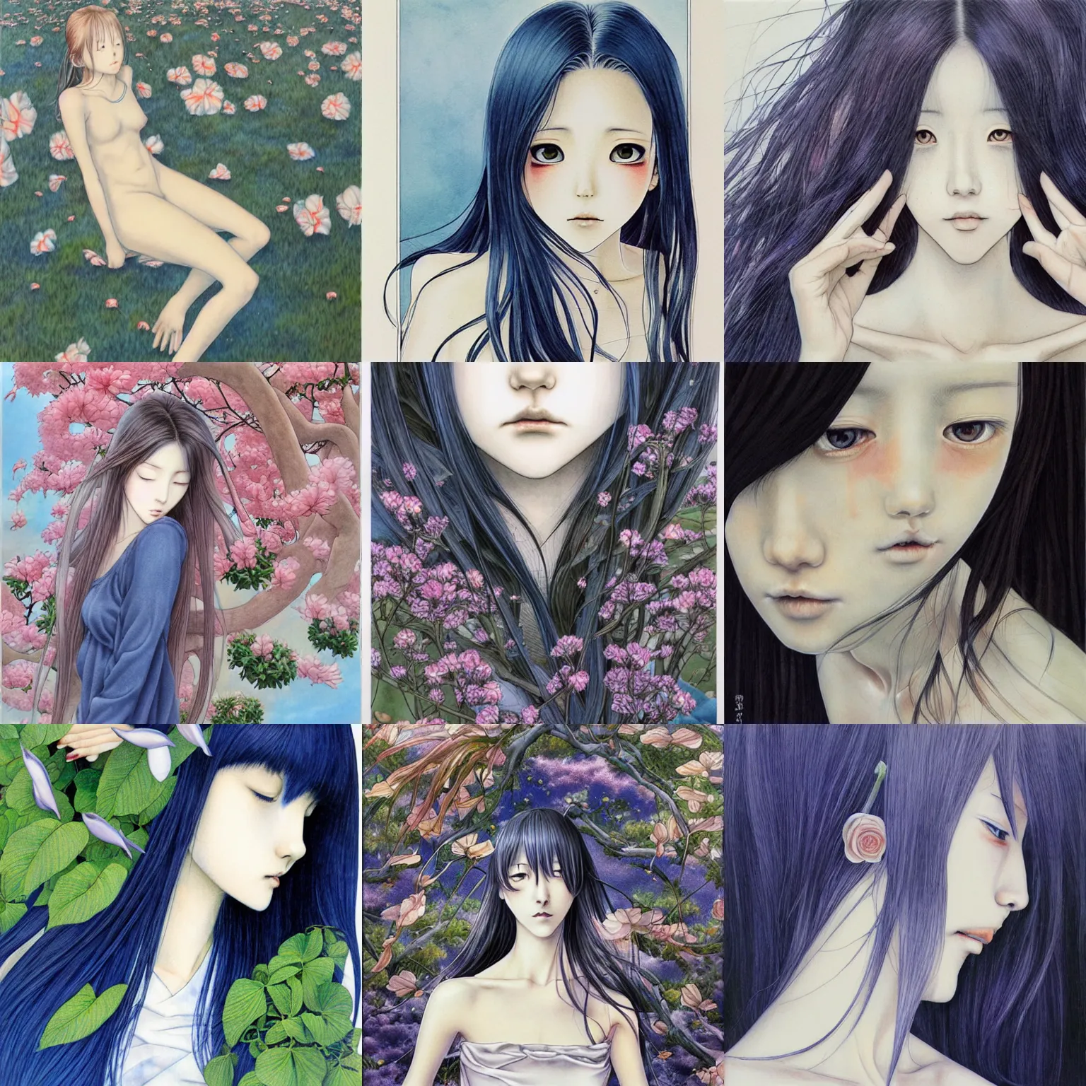 Prompt: artwork by miho hirano