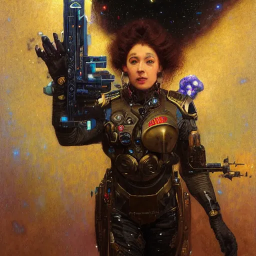 Image similar to portrait wolf nin uniform starship stars. shadowrun furaffiniy cyberpunk fantasy highly detailed painting by gaston bussiere craig mullins jc leyendecker gustav klimt artgerm greg rutkowski john berkey, bergey, craig mullins, ruan jia, raymond swanland, jeremy mann, tom lovell, alex malveda