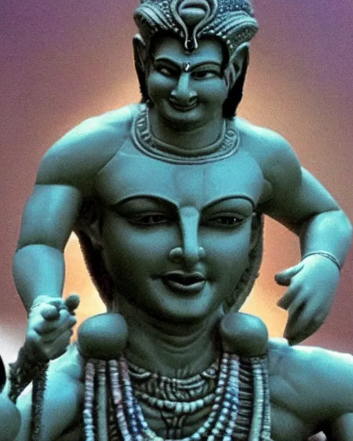 Image similar to Tom Cruise as the Hindu God Vishnu