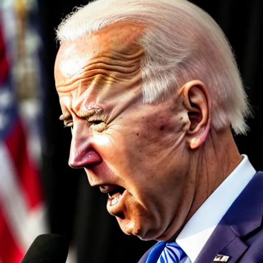 Prompt: a frustrated joe biden crying, stock photo,