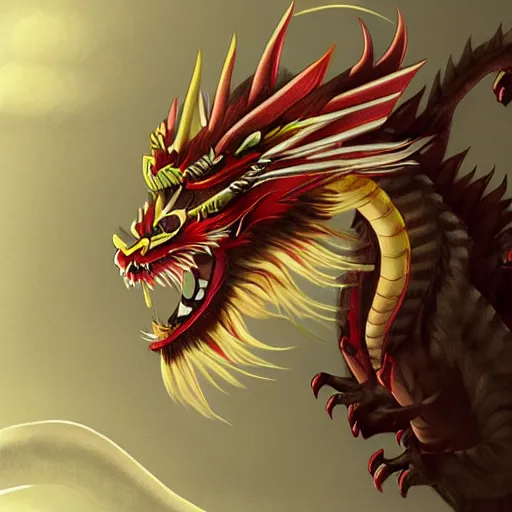 Prompt: chinese dragon, trending on pixiv, cinematic composition, detailed, hd, digital art