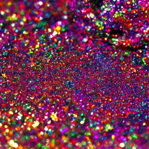 Prompt: texture of glitter inside cyhhhhjhhh, lsd