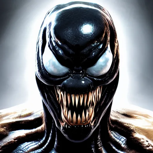 Prompt: An epic fantasy comic book style portrait painting of Venom, unreal 5, DAZ, hyperrealistic, octane render, cosplay, RPG portrait, dynamic lighting
