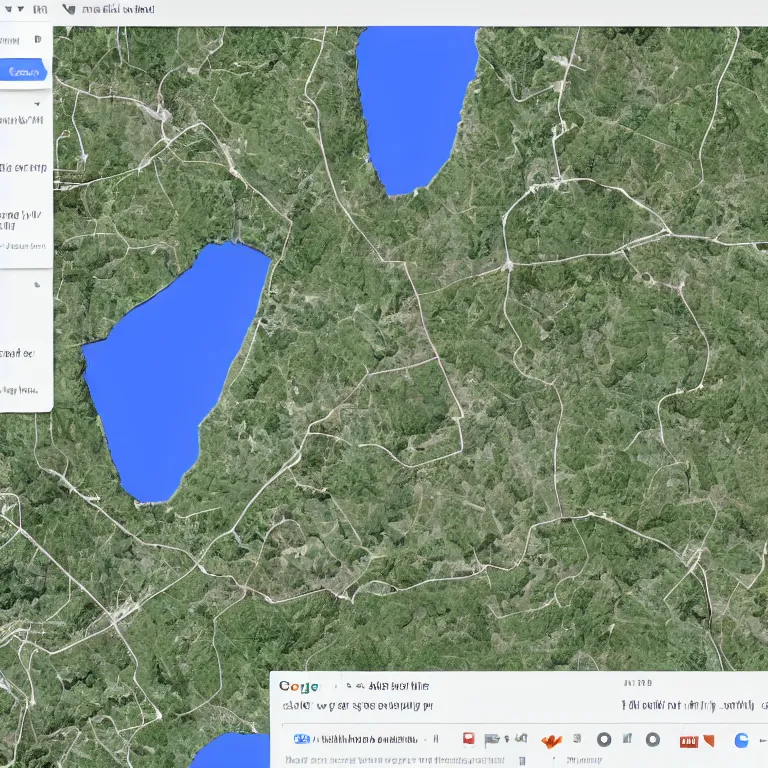 Prompt: google maps screenshot, high resolution