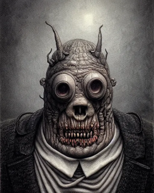 Image similar to a realistic detailed portrait painting of a monster by john kenn mortensen, santiago caruso, synthwave cyberpunk psychedelic vaporwave