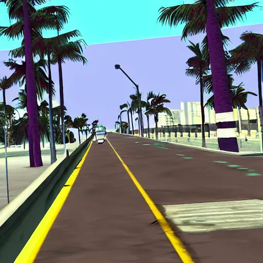 Image similar to gta vice city screenshot