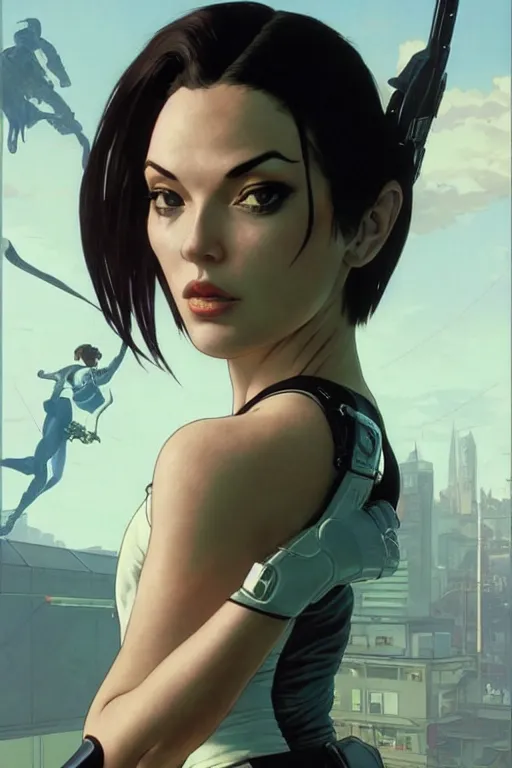 Prompt: gta yoshi as aeon flux profile picture by greg rutkowski, dynamic pose, flat matte painting, intricate, futuristic, fantasy, elegant, by stanley artgerm lau, greg rutkowski, thomas kindkade, alphonse mucha, loish, norman rockwell, fantasy lut, asymmetric, long hair, retro computer graphics, video game, fluid lines,