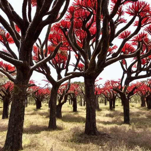 Image similar to a forest of dragonsblood trees