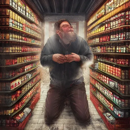 Prompt: giant gigarette with face of tired man standing in the front of tobacco store. smoke all around, ad campaign, commercial shoot, photoshoot, hyper realistic, digital painting. art station. mood lighting. skindness, highly detailed, concept art, intricate, sharp focus - h 1 2 0 0