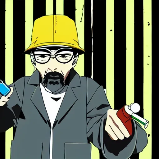 Image similar to japanese promotional image breaking bad anime, 2 0 2 0