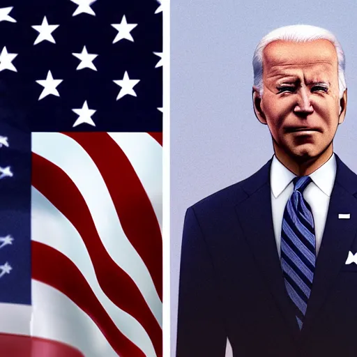 Image similar to photorealistic Joe Biden if he were an anime girl anime key visual, digital art, anime screenshot, kyoto animation, makoto shinkai, trending on artstation