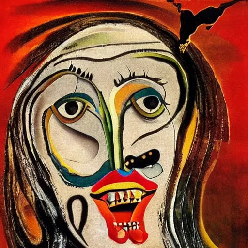 Image similar to expressionism, salvador dali