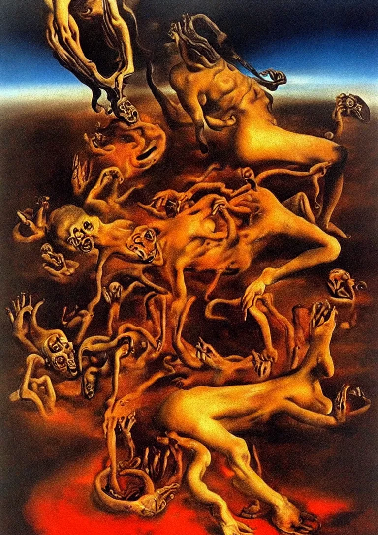 Image similar to Hell by Dali. Masterpiece.