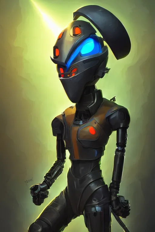 Image similar to epic mask helmet robot ninja portrait stylized as fornite style game design fanart by concept artist gervasio canda, behance hd by jesper ejsing, by rhads, makoto shinkai and lois van baarle, ilya kuvshinov, rossdraws global illumination radiating a glowing aura global illumination ray tracing hdr render in unreal engine 5