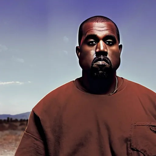 Prompt: Kanye West in Breaking Bad (2008) , 8K concept art, vintage, shot on Kodak Ektar, detailed, ultrarealistic UHD faces