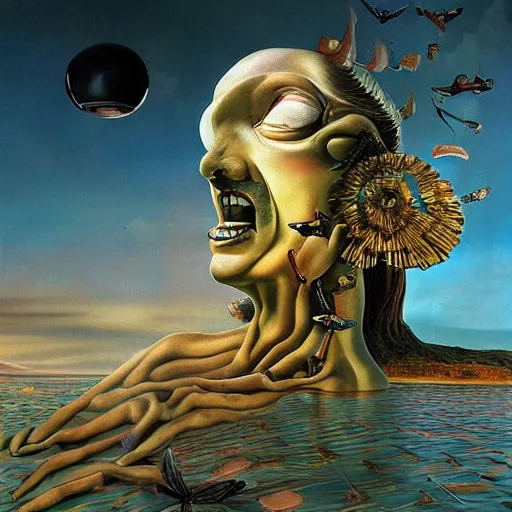 Prompt: amazing detailed lucid surreal dream by dali and yanko