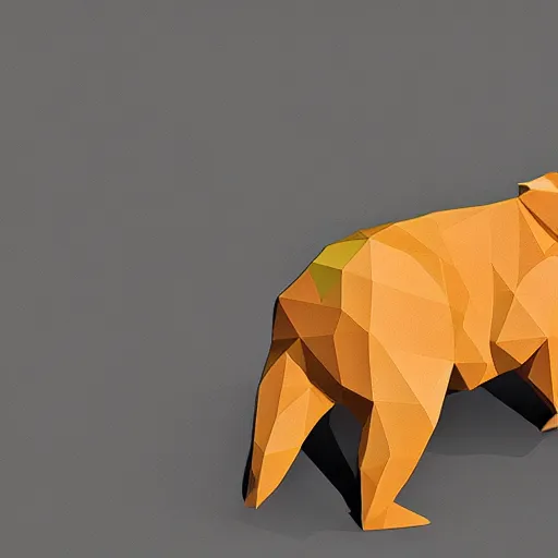 Image similar to low poly capybara