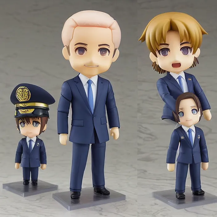 Prompt: benjamin netanyahu, an anime nendoroid of benjamin netanyahu, figurine, detailed product photo