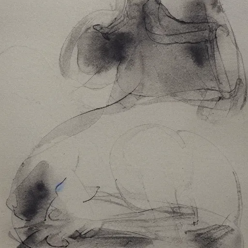 Image similar to ink water wash gesture drawing by an old master