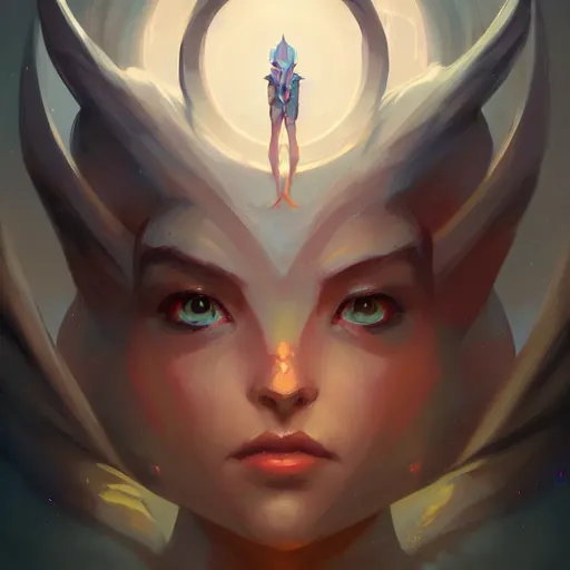 Prompt: a symmetrical portrait by pete mohrbacher and greg rutkowski and wlop and artgerm, digital art, unreal engine 5, trending on artstation, deviantart, pinterest, rule of thirds, 4 k uhd image