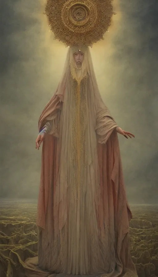 Image similar to the high priestess, digital art, matte painting, agostino arrivabene