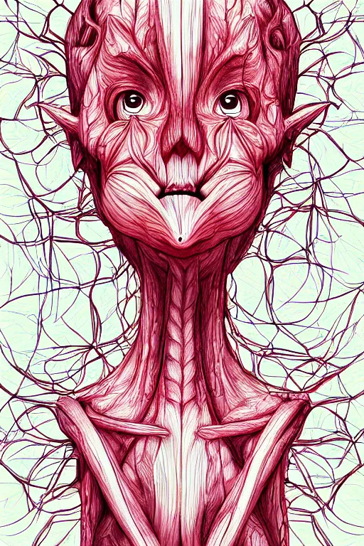 Image similar to radish humanoid, symmetrical, highly detailed, digital art, sharp focus, trending on art station, anime art style