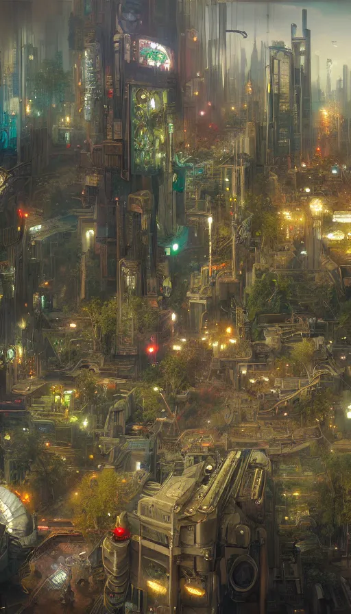 Image similar to hyper realistic cyberpunk city, marihuana, cannabis, made up of plants painted by valerie hammond, tom bagshaw, mucha, gaston bussiere, craig mullins, j. c. leyendecker 8 k