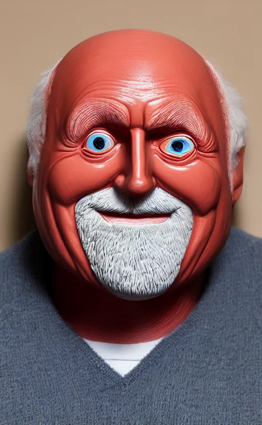 Image similar to portrait of hide the pain harold, accurate and detailed, round face, earnest, stock photo, Nikon 50mm f/1.8G, artgerm