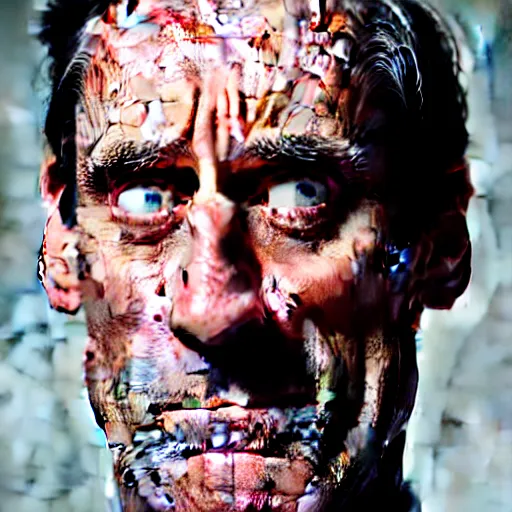 Image similar to uhd candid photo of john hamm dressed as a slab of spam. correct face. photo by annie leibowitz.