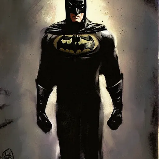 Prompt: batman in the style of phil hale