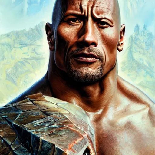 Image similar to dwayne johnson as berserker old half shark half man with a large scar across his eye | cinematic lighting | award - winning | closeup portrait | by donato giancola and mandy jurgens and charlie bowater | featured on artstation | pencil sketch