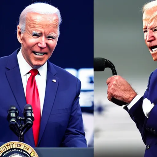 Image similar to trump vs biden boxing match