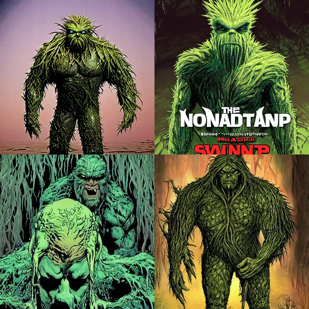 Prompt: the swamp thing phoyo