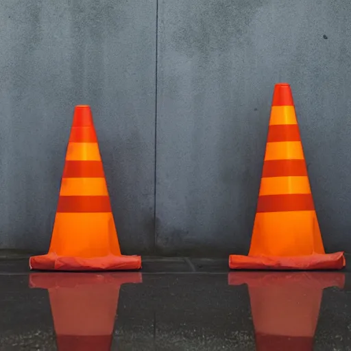 Image similar to Swollen traffic cones